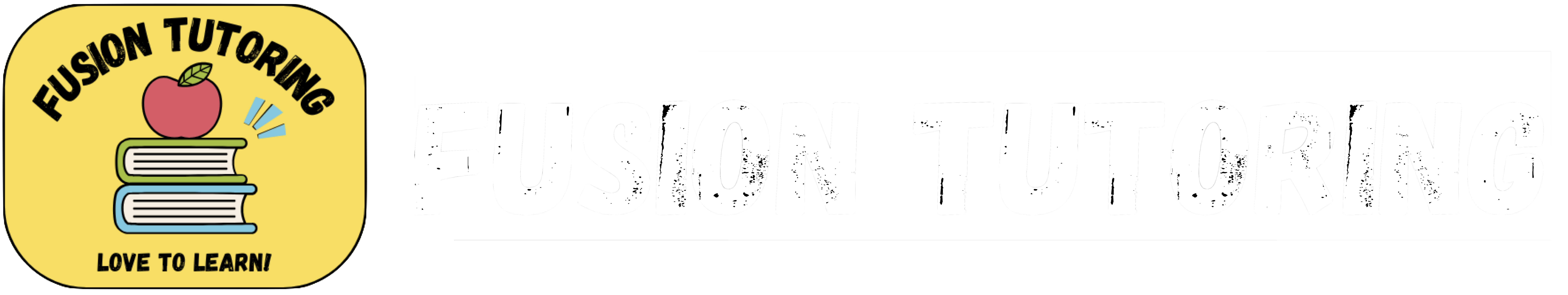 Banner, no background white letters